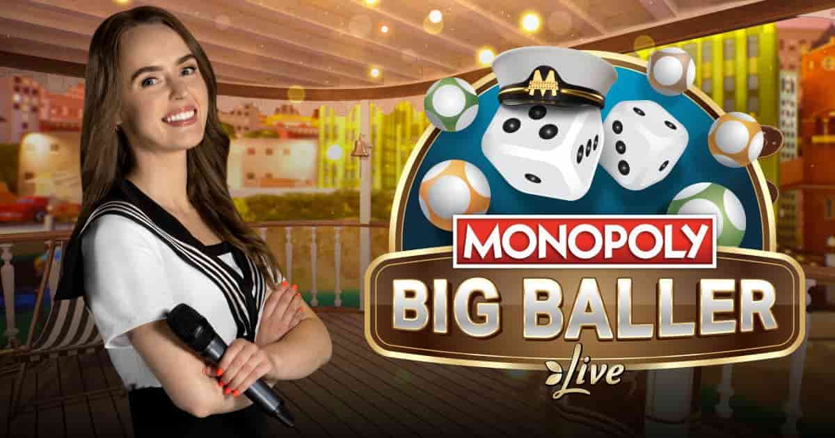 MONOPOLY Big Baller slot visual from Evolution available on verdecasino-login.de